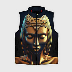 Женский жилет Нейросеть - золотая статуя египетской царицы, цвет: 3D-красный