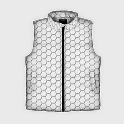 Женский жилет Белый ромб, цвет: 3D-светло-серый