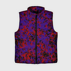 Женский жилет Синие и красные пятна