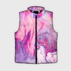Женский жилет Разлитая смешанная краска, цвет: 3D-красный