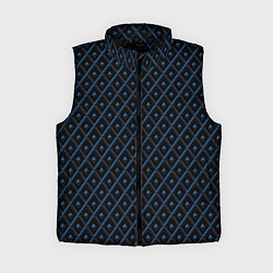 Женский жилет Ромбики синие