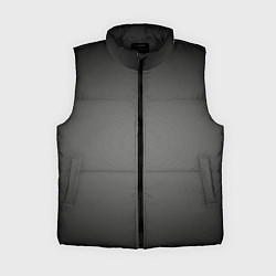 Женский жилет Серый, черный градиент, цвет: 3D-черный