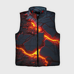 Женский жилет Красивая неоновая лава, цвет: 3D-красный