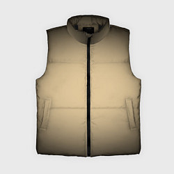 Женский жилет Бежевый градиент, цвет: 3D-черный