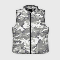 Женский жилет Снежный камуфляж, цвет: 3D-черный