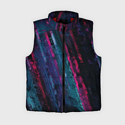 Женский жилет Неоновая стена, цвет: 3D-красный