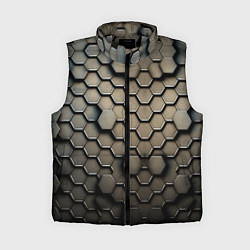Женский жилет Сталь и соты, цвет: 3D-светло-серый