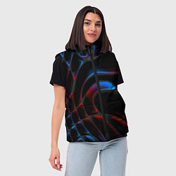 Женский жилет Neon colors drops of liquid, цвет: 3D-светло-серый — фото 2