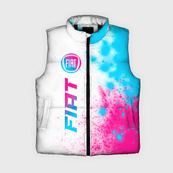 Женский жилет Fiat neon gradient style: по-вертикали, цвет: 3D-черный