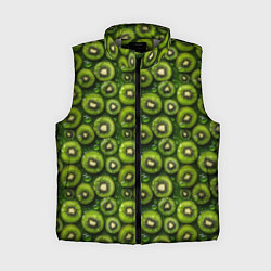 Женский жилет Сочная текстура из мелкого киви