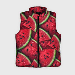 Женский жилет Сочная текстура из долек арбуза