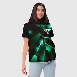 Женский жилет The Last Of Us разлом плит, цвет: 3D-черный — фото 2