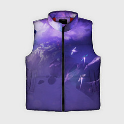 Женский жилет Фиолетовый необъятный космос, цвет: 3D-красный