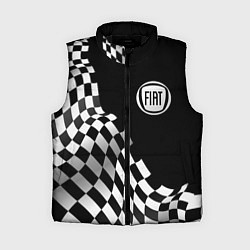 Женский жилет Fiat racing flag, цвет: 3D-черный