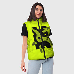Женский жилет Pixel paths, цвет: 3D-светло-серый — фото 2