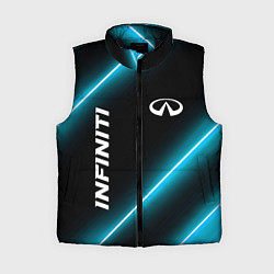 Женский жилет Infiniti неоновые лампы, цвет: 3D-черный
