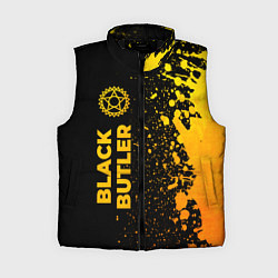 Женский жилет Black Butler - gold gradient: по-вертикали, цвет: 3D-черный