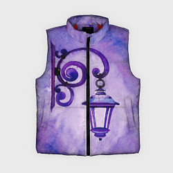 Женский жилет Уличный фиолетовый фонарь
