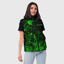 Женский жилет Toyota sign, цвет: 3D-светло-серый — фото 2