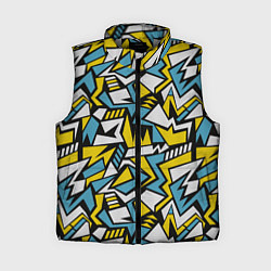 Женский жилет Графика и граффити, цвет: 3D-светло-серый