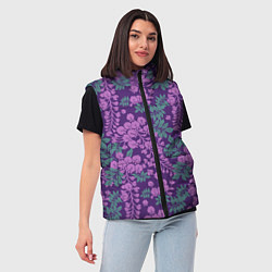 Женский жилет Сиреневый рай, цвет: 3D-черный — фото 2