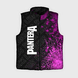 Женский жилет Pantera rock legends: по-вертикали, цвет: 3D-черный