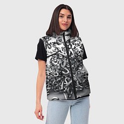 Женский жилет Цифровой хаус, цвет: 3D-светло-серый — фото 2