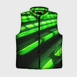 Женский жилет Green neon abstract