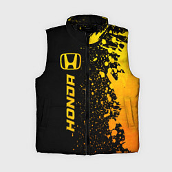 Женский жилет Honda - gold gradient: по-вертикали, цвет: 3D-черный
