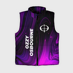 Женский жилет Ozzy Osbourne violet plasma, цвет: 3D-черный