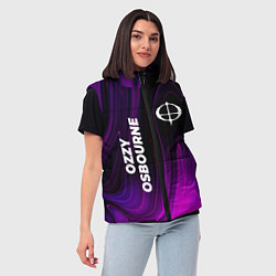 Женский жилет Ozzy Osbourne violet plasma, цвет: 3D-черный — фото 2