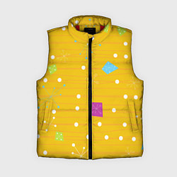 Женский жилет Yellow abstraction