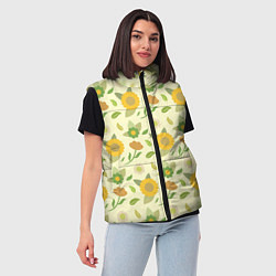 Женский жилет Цветы лета, цвет: 3D-красный — фото 2