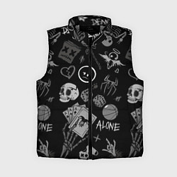Женский жилет Sad art, цвет: 3D-светло-серый