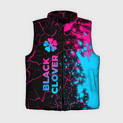 Женский жилет Black Clover - neon gradient: по-вертикали, цвет: 3D-черный