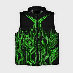 Женский жилет Кислотный Киберпанк-модерн, цвет: 3D-светло-серый