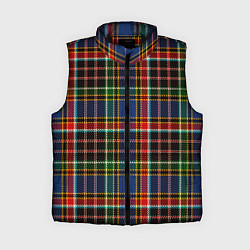 Женский жилет Цветные квадраты Colored squares, цвет: 3D-черный