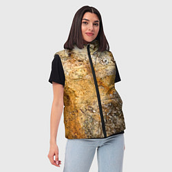 Женский жилет Скалистая поверхность, цвет: 3D-светло-серый — фото 2