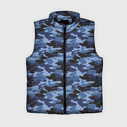 Женский жилет Камуфляж Омона и Росгвардии, цвет: 3D-черный