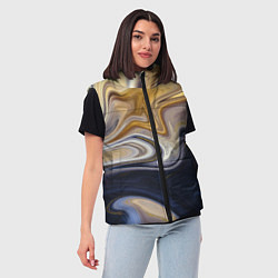 Женский жилет Fantasy waves, цвет: 3D-черный — фото 2