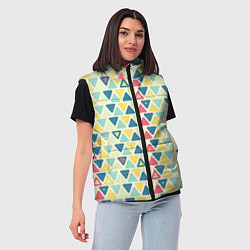 Женский жилет Треугольный орнамент, цвет: 3D-черный — фото 2