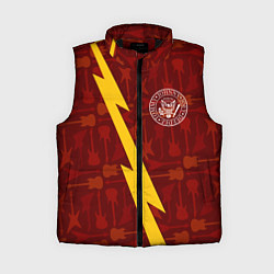 Женский жилет Ramones гитары и молния, цвет: 3D-черный