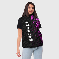 Женский жилет Garbage rock legends: по-вертикали, цвет: 3D-черный — фото 2