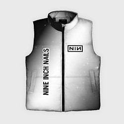 Женский жилет Nine Inch Nails glitch на светлом фоне: надпись, с, цвет: 3D-черный