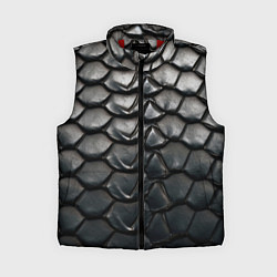 Женский жилет Кожа черной мамбы, цвет: 3D-красный