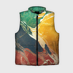 Женский жилет Мраморная радуга, цвет: 3D-светло-серый