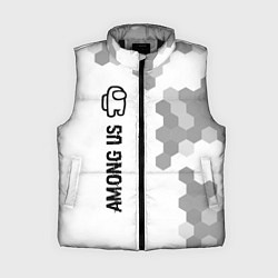 Женский жилет Among Us glitch на светлом фоне: по-вертикали, цвет: 3D-черный