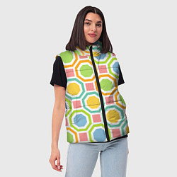 Женский жилет Color geometria, цвет: 3D-светло-серый — фото 2