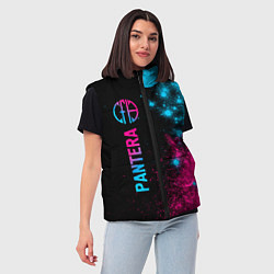 Женский жилет Pantera - neon gradient: по-вертикали, цвет: 3D-черный — фото 2