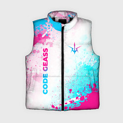 Женский жилет Code Geass neon gradient style: надпись, символ, цвет: 3D-черный